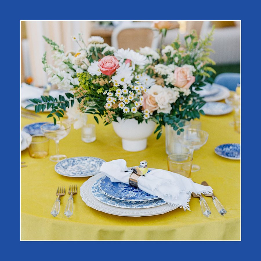 Marseille Bleu Wedding Table Setting